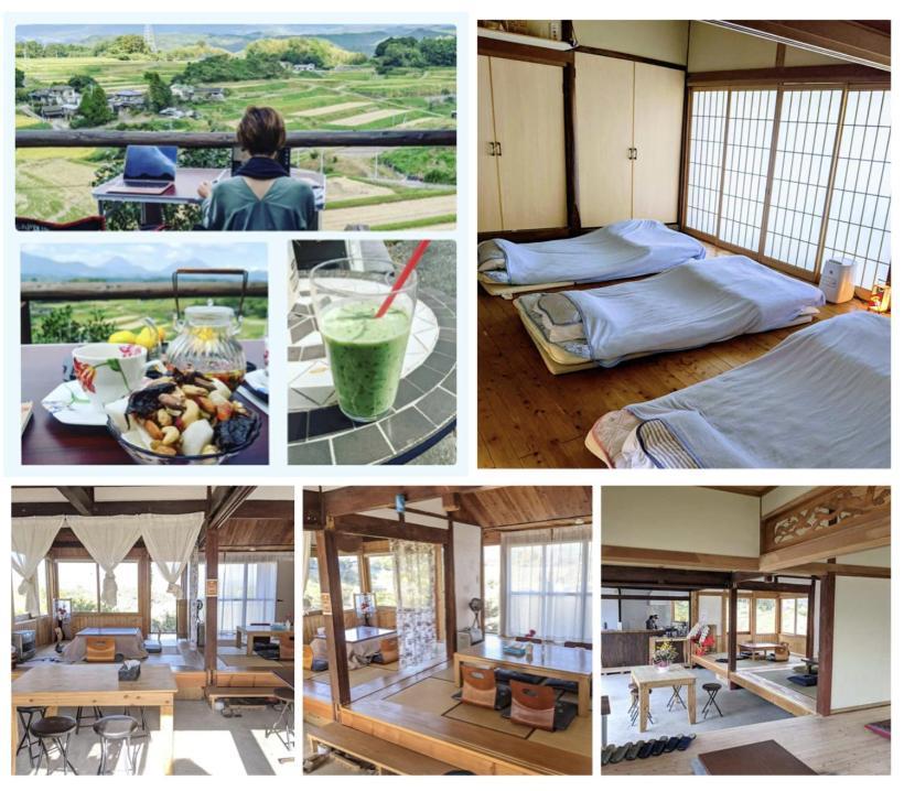 天空cafe寿ぐ Villa Yufu Bagian luar foto